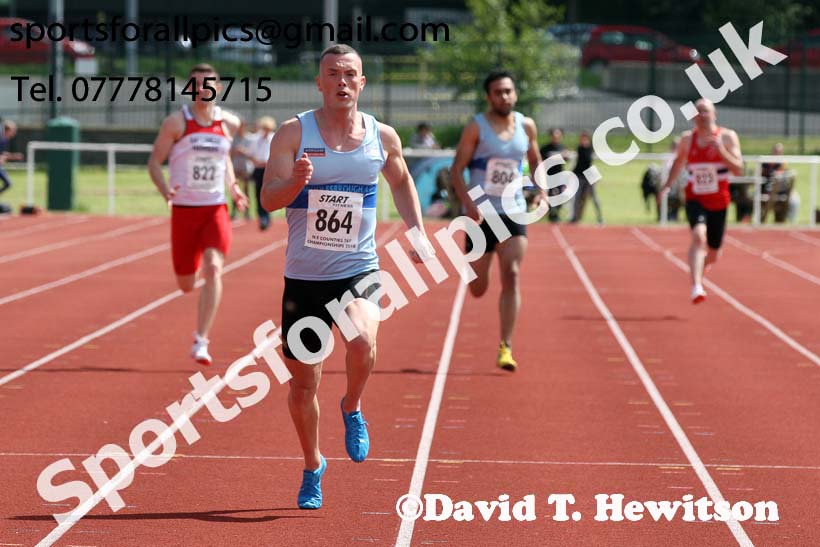 Senior mens 200 metres, North Eastern Track and Fields Champs., Middlesbrough. Photo: David T. Hewitson/Sports for All Pics